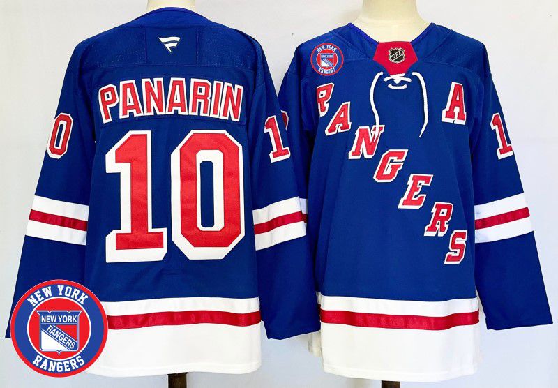 Men New York Rangers #10 Panarin Blue Fanatics 2025 NHL Jersey style 8